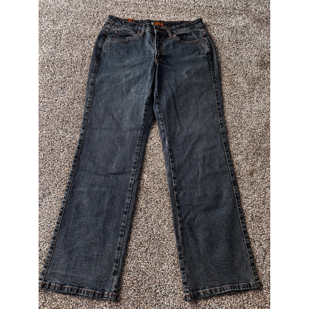 Aura WRANGLER Bootcut vintage Jeans Dark Wash Denim Pockets Women's 10Petite - Picture 4 of 14